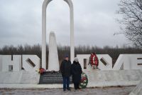 Посещение воинского захоронения «Любино Поле» родственниками Чернышева Владимира Федоровича